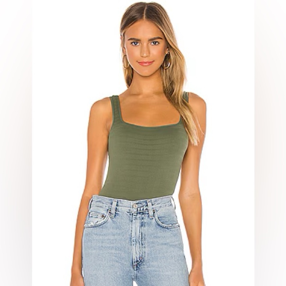 Free People Square One Seamless Cami - XS/S, Moss